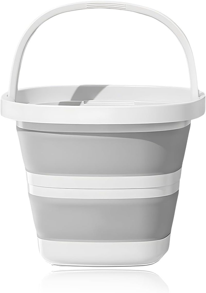 NYTKL Collapsible Bucket, 1.3 Gallon/ 5L Foldable Square Tub Compact Wash Basin, Multipurpose Wash Bin for Household Outdoor Car Washing, Portable Plastic Bucket for Sand or Beach - Image 1